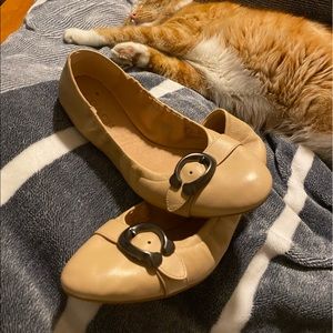 Coach Ballet Flats Size 8-Taupe